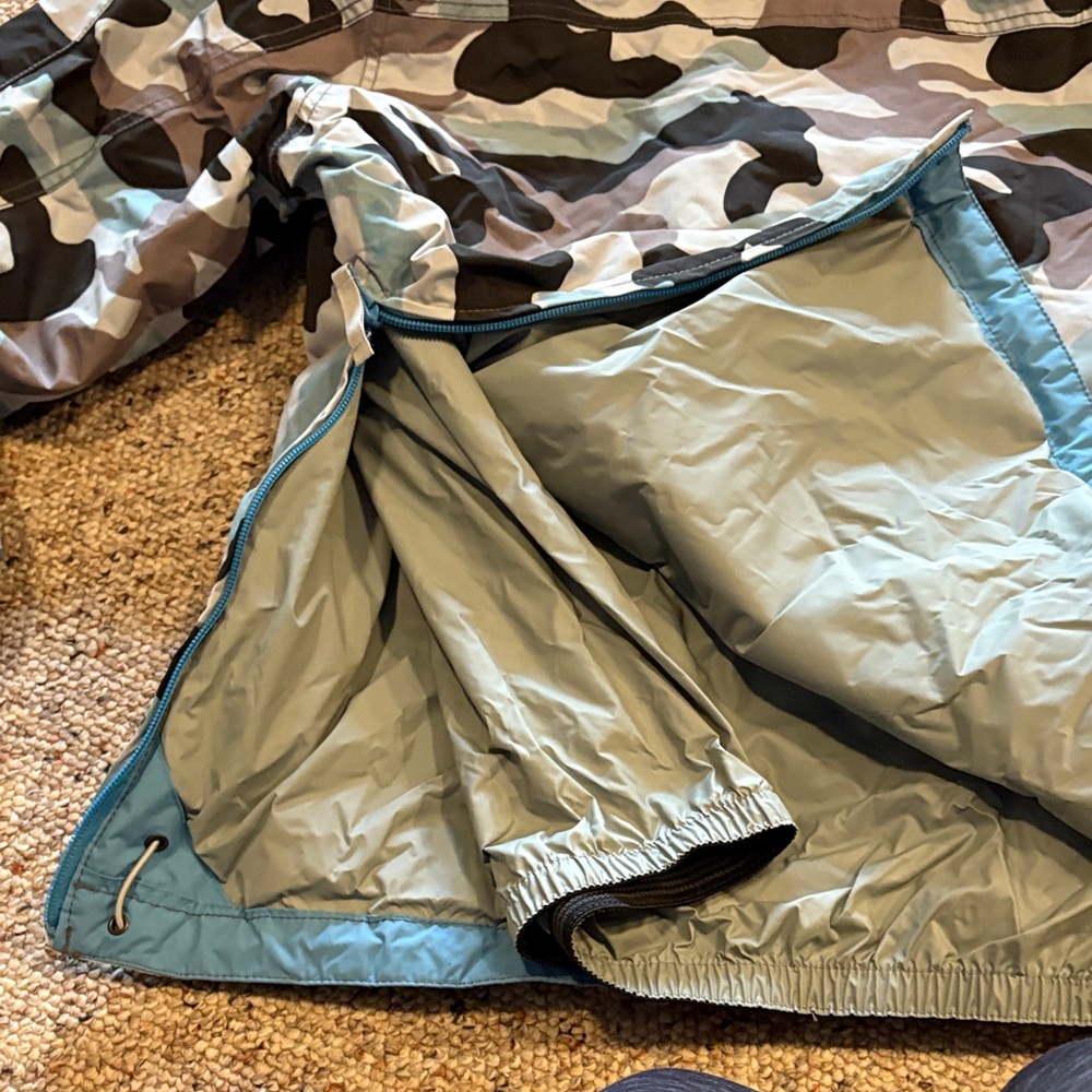 Mini Boden Camouflage Hoodie - Blue, Black, Gray - Picture 6 of 6